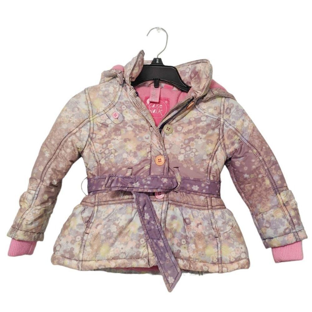 Girls Cakewalk‎ Fleece Lined Button Up Jacket Coat EU98/US 3 or 3T